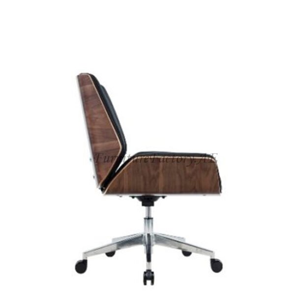 Angelika Medium Back Leather Chair 3 Furniture Factory Dubai