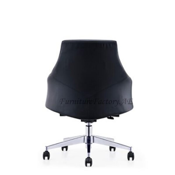 Elke Medium Back Leather Chair 4 Furniture Factory Dubai