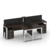 Emil Series Cluster of 2x T Shape Workstation Desk Furniture Factory Dubai