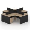 Henry Series PlusType Cluster of 4 Workstation Desk Furniture Factory Dubai