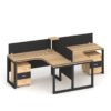 Jacob Series Cluster of 2x T Shape Workstation Desk Furniture Factory Dubai