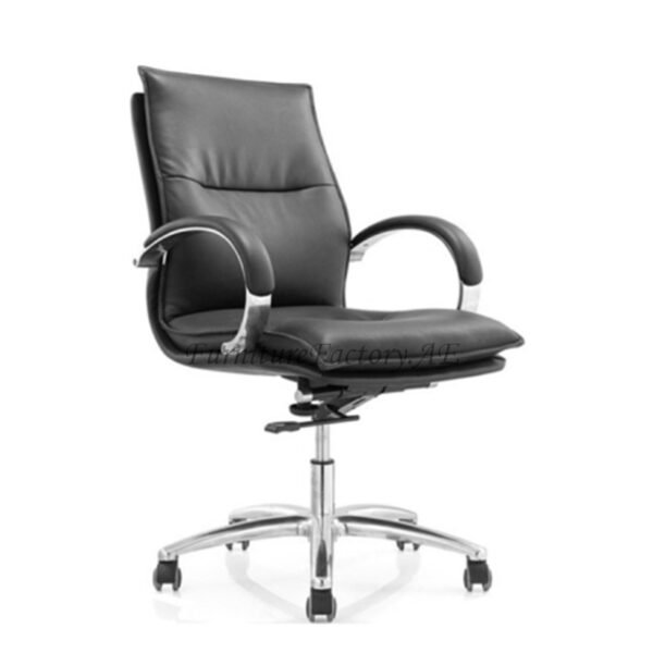 Katrin Medium Back Leather Chair Furniture Factory Dubai