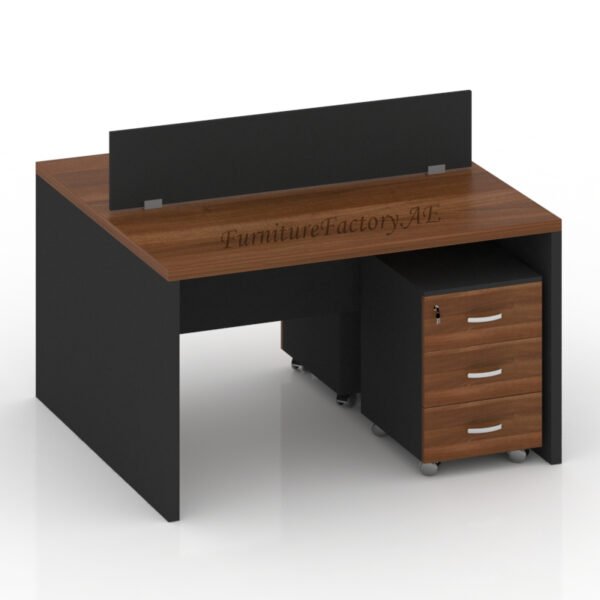 Liam Series Cluster of 2x Face to Face Workstation Furniture Factory Dubai
