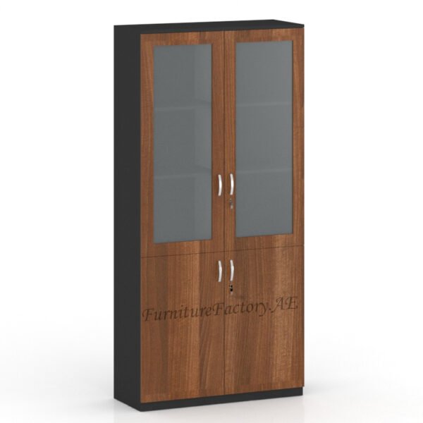 Liam Series Full Height Glass Door Filing Cabinet Furniture Factory Dubai