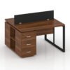 Luis Series Cluster of 2x Face to Face Workstation Furniture Factory Dubai