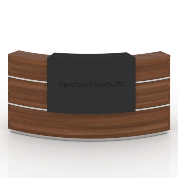 Luis Series Curved Reception Desk Furniture Factory Dubai