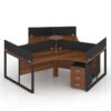 Luis Series Triangle Workstation Desk Furniture Factory Dubai