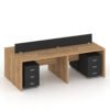 Max Series Cluster of 4 Workstation Desk Furniture Factory Dubai