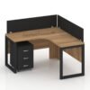 Max Series L Shape Single Workstation Desk Furniture Factory Dubai