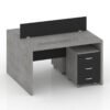 Maximilian Series Cluster of 2x Face to Face Workstation Furniture Factory Dubai