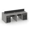 Maximilian Series Cluster of 4 Workstation Desk Furniture Factory Dubai