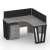 Moritz Series L Shape Single Workstation Desk Furniture Factory Dubai