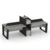 Moritz Series Storage Cluster of 4 Face to Face Workstation Desk Furniture Factory Dubai