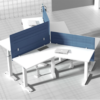 Allure Height Adjustable Reversible L-Desk